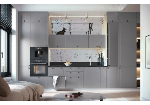 Модульная кухня  Перфетта Royal (platinum grey)