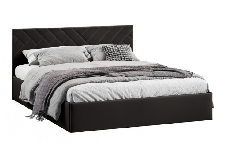 Кровать с ПМ «Кевия» Тип 1 (с подъемным механизмом) с заглушиной Велюр Confetti Stone